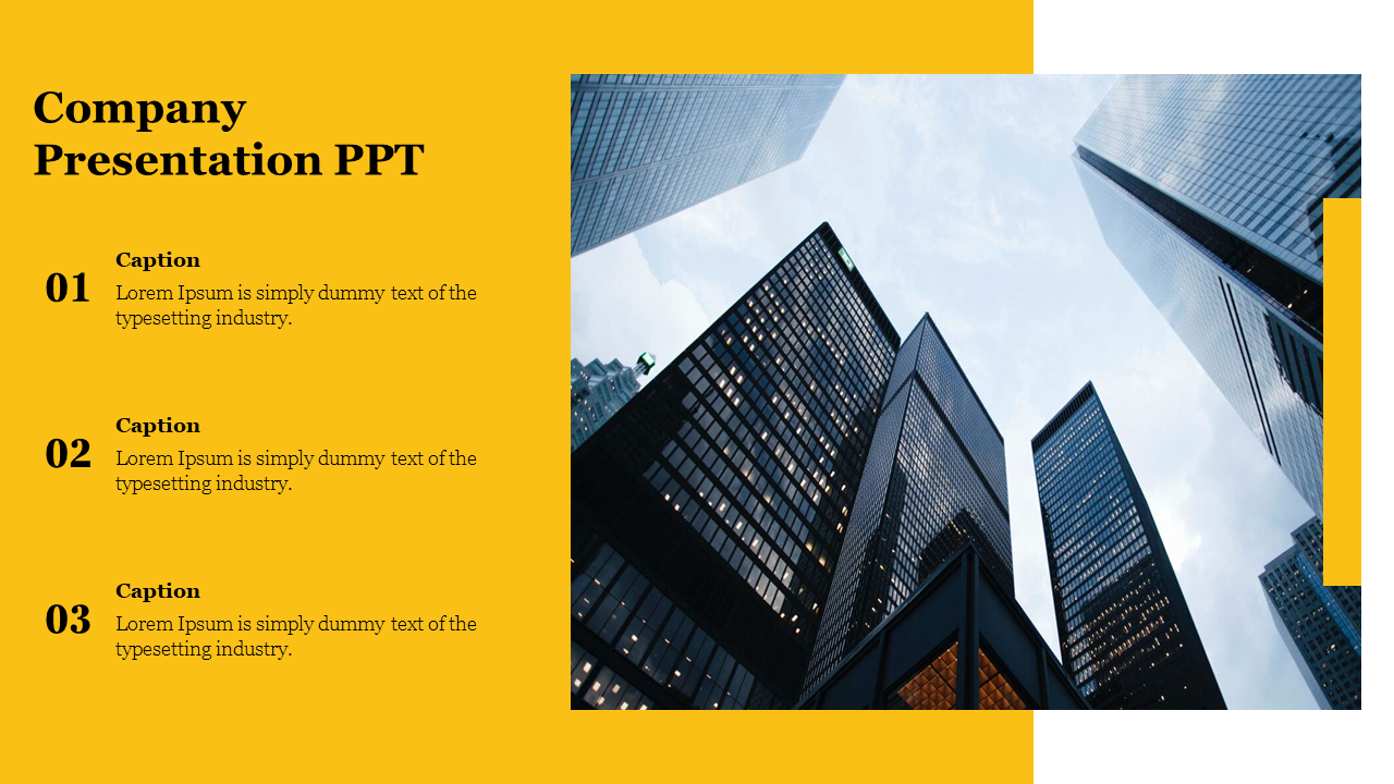 Company Presentation PPT Slide